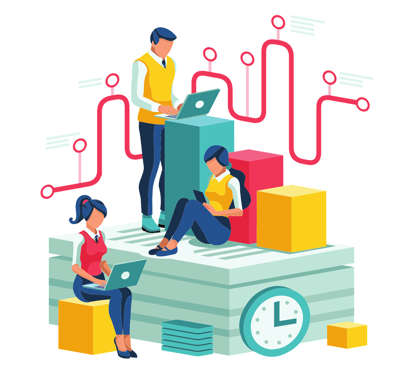 Training and onboarding illustration